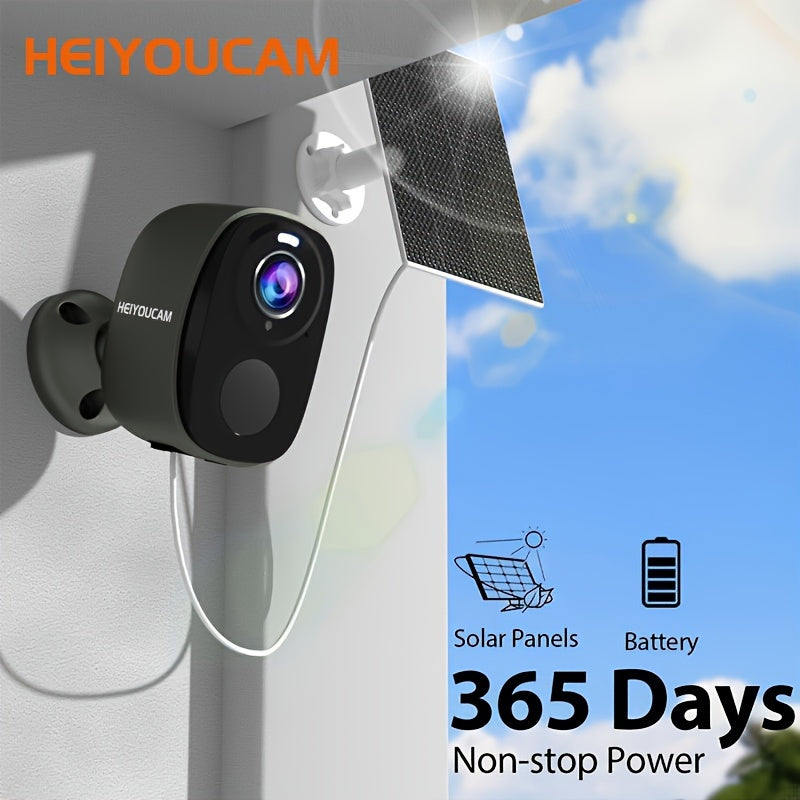 NNETM 2 Set Wireless Solar Security Camera 3MP Outdoor
